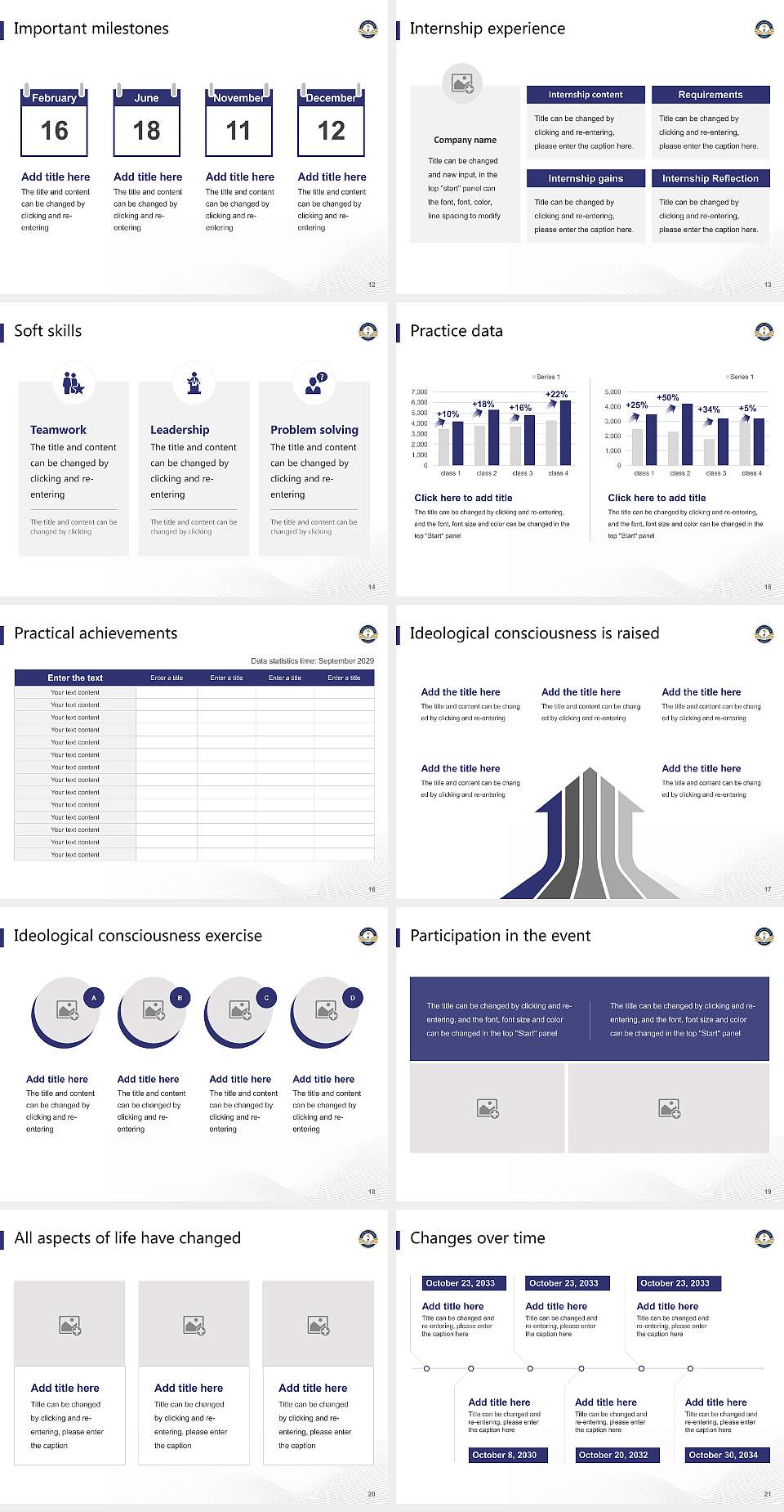 Madhyanchal Professional University National Scholarship Defense PPT Template4:3 ratio PPT effect preview image3