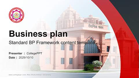 Maa Shakumbhari University Competition/Entrepreneurship Contest PPT Template