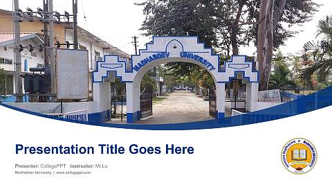 Madhabdev University Course/Courseware Creation PPT Template