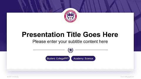 M.B.M. University National Scholarship Defense PPT Template