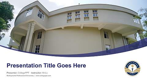 Madhyanchal Professional University Course/Courseware Creation PPT Template