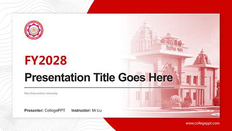 Maa Shakumbhari University Academic Presentation/Research Findings Report PPT Template