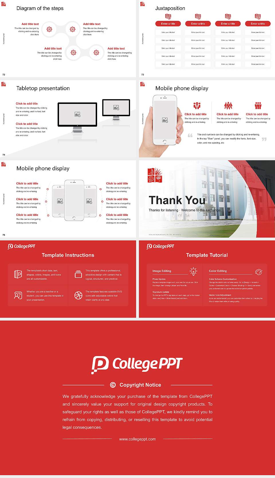M.V.N. University Competition/Entrepreneurship Contest PPT Template16:9 ratio PPT effect preview image9