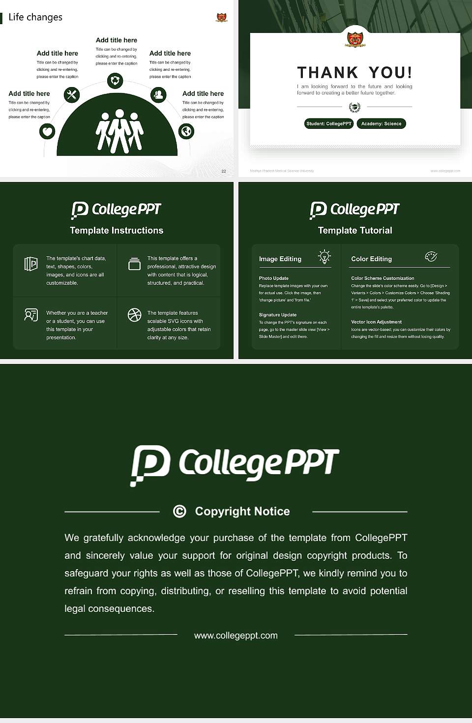 Madhya Pradesh Medical Science University National Scholarship Defense PPT Template4:3 ratio PPT effect preview image4