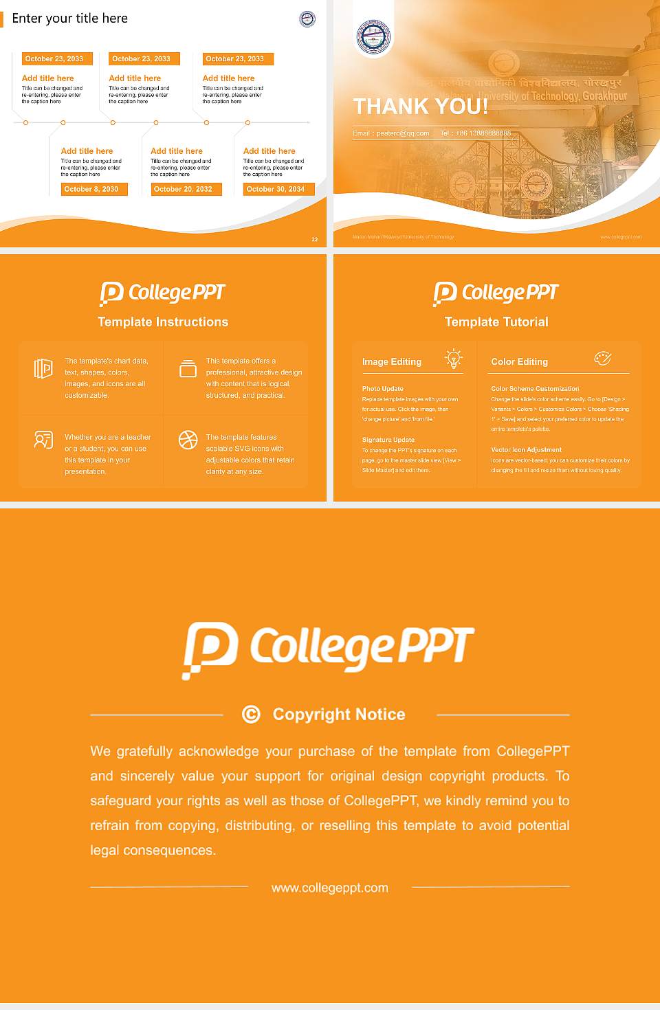 Madan Mohan?Malaviya?University of Technology Lecture Sharing and Networking Event PPT Template4:3 ratio PPT effect preview image4