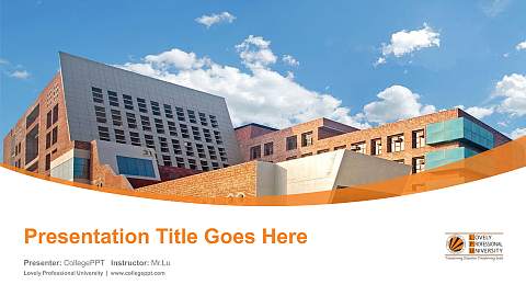 Lovely Professional University Course/Courseware Creation PPT Template