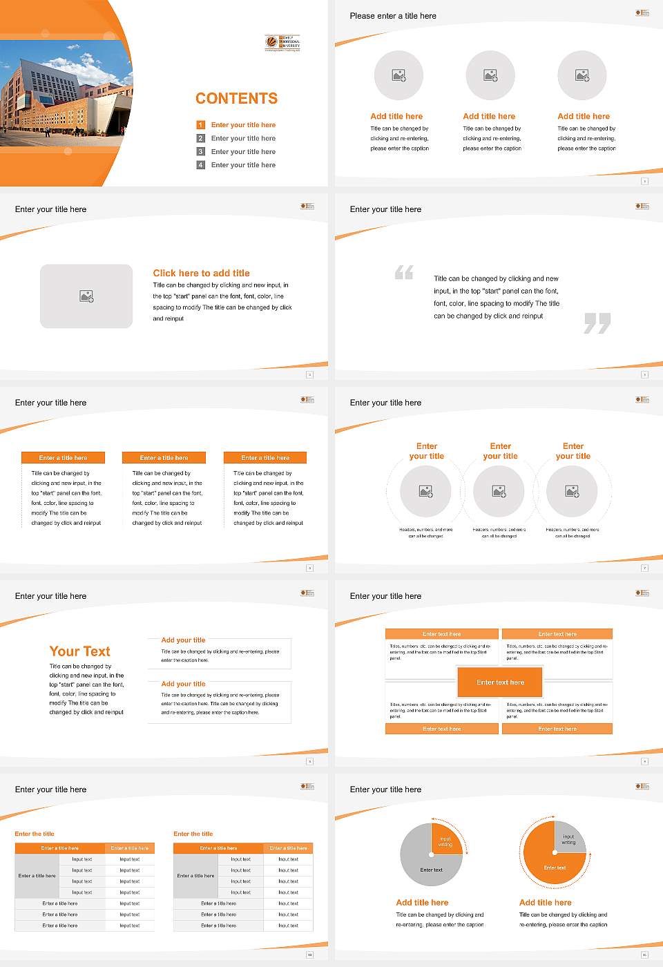 Lovely Professional University Course/Courseware Creation PPT Template16:9 ratio PPT effect preview image2