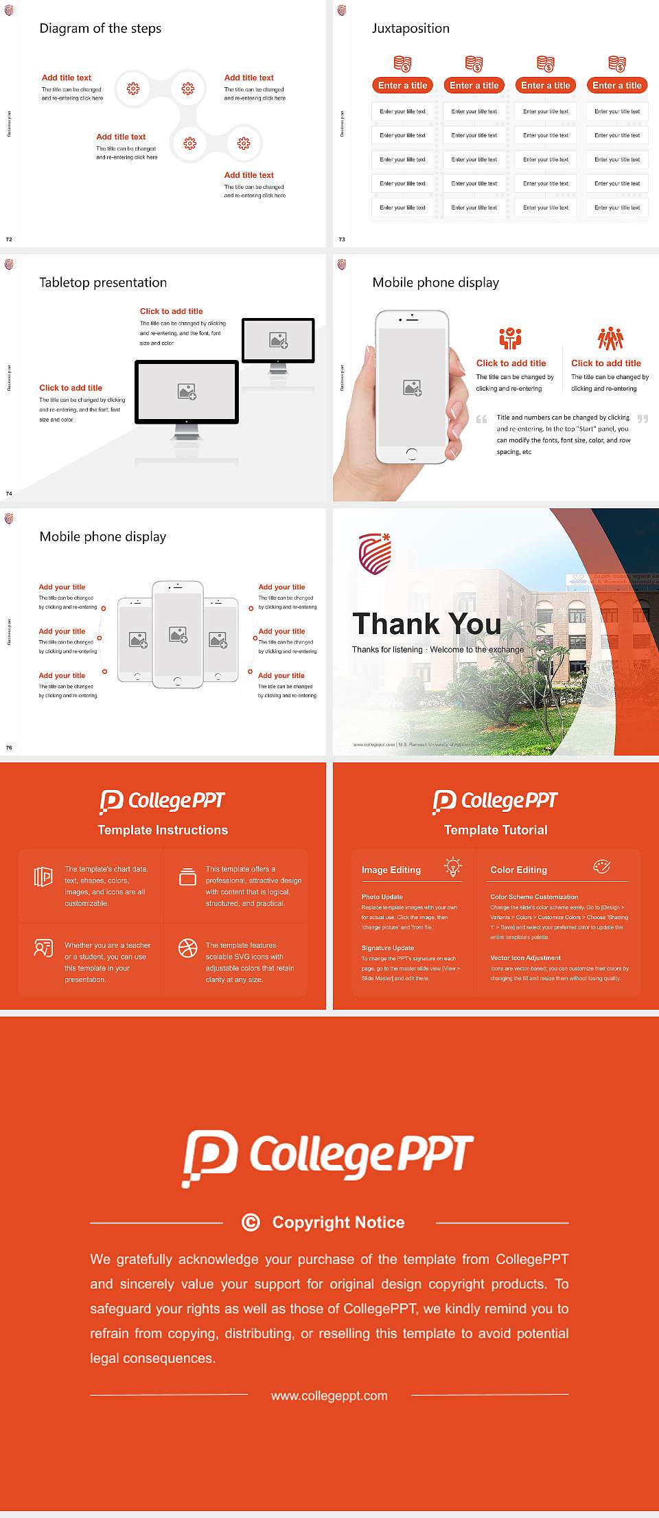 M.S. Ramaiah University of Applied Sciences Competition/Entrepreneurship Contest PPT Template4:3 ratio PPT effect preview image9