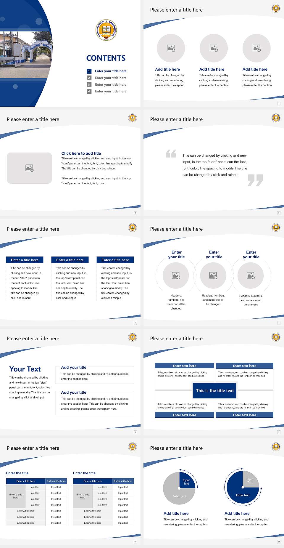 Madhabdev University Course/Courseware Creation PPT Template4:3 ratio PPT effect preview image2