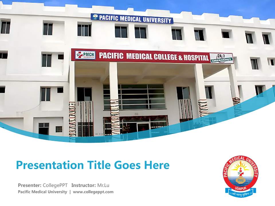 Pacific Medical University Course/Courseware Creation PPT Template4:3 ratio PPT effect preview image5