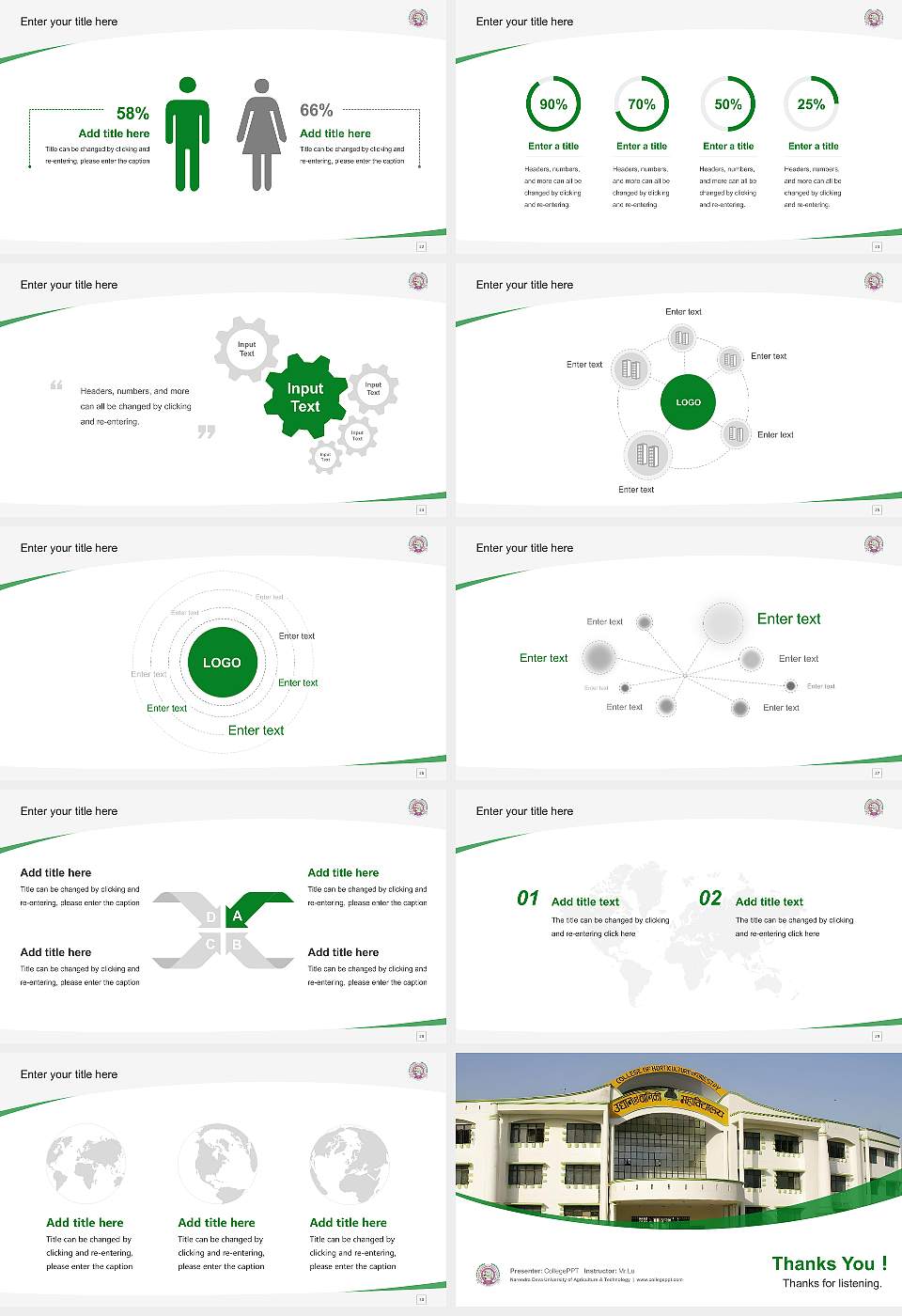 Narendra Deva University of Agriculture & Technology Course/Courseware Creation PPT Template16:9 ratio PPT effect preview image4
