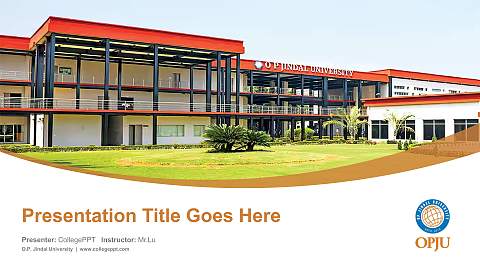 O.P. Jindal University Course/Courseware Creation PPT Template