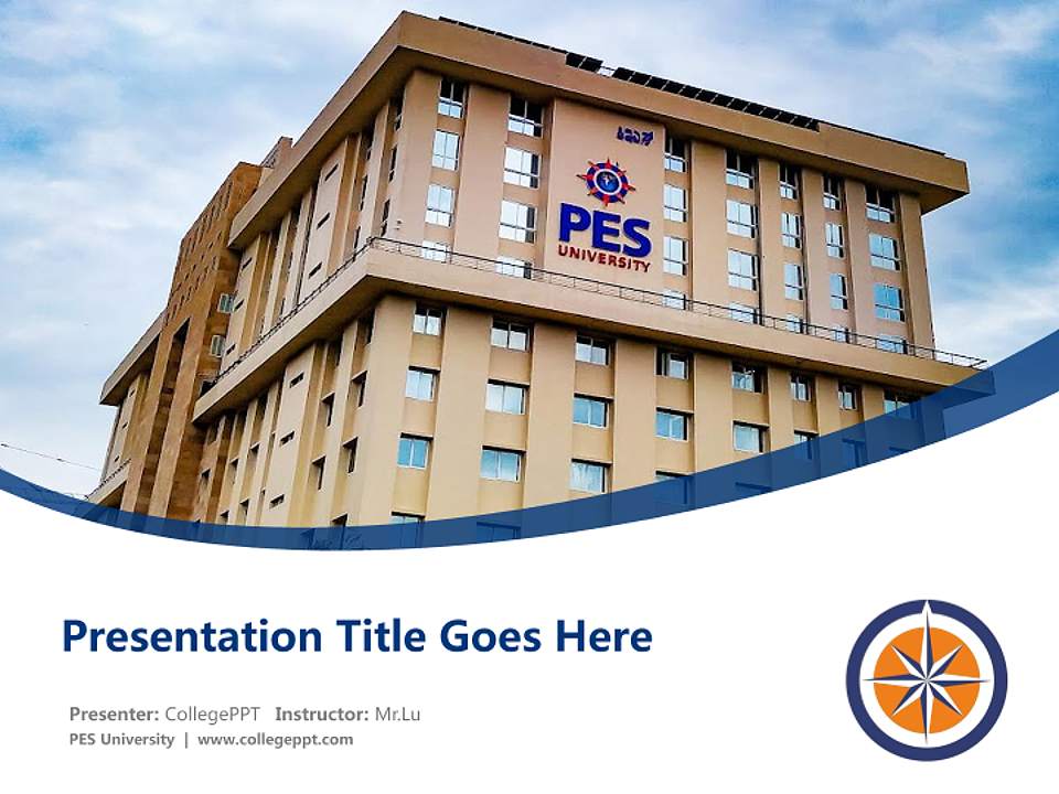 PES University Course/Courseware Creation PPT Template4:3 ratio PPT effect preview image5