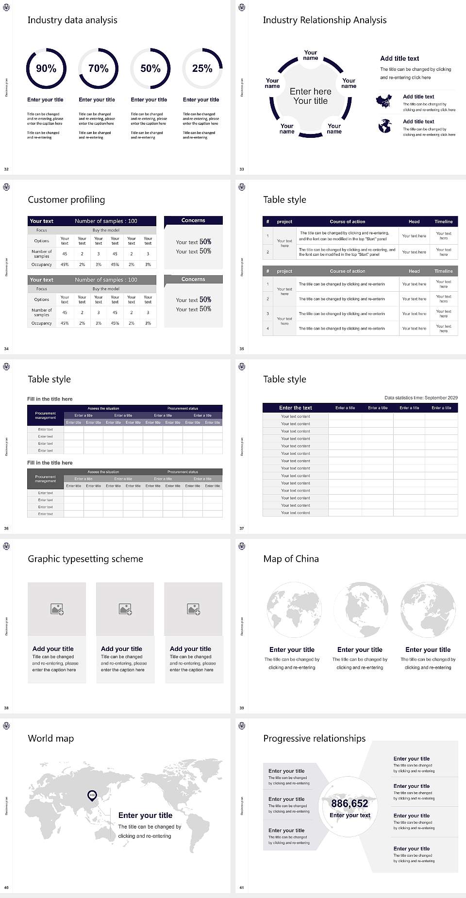 People ‘s University Competition/Entrepreneurship Contest PPT Template4:3 ratio PPT effect preview image5