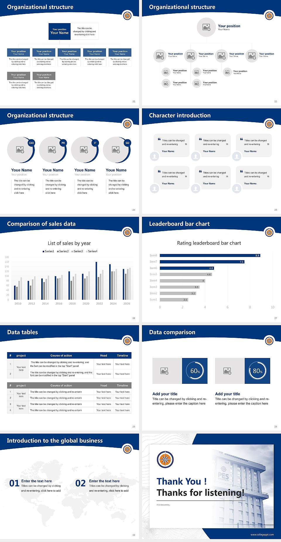 PES University Academic Presentation/Research Findings Report PPT Template4:3 ratio PPT effect preview image4