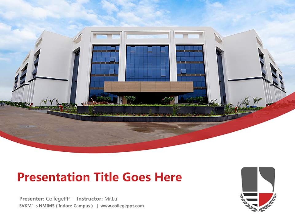 SVKM’s NMIMS（Indore Campus） Course/Courseware Creation PPT Template4:3 ratio PPT effect preview image5