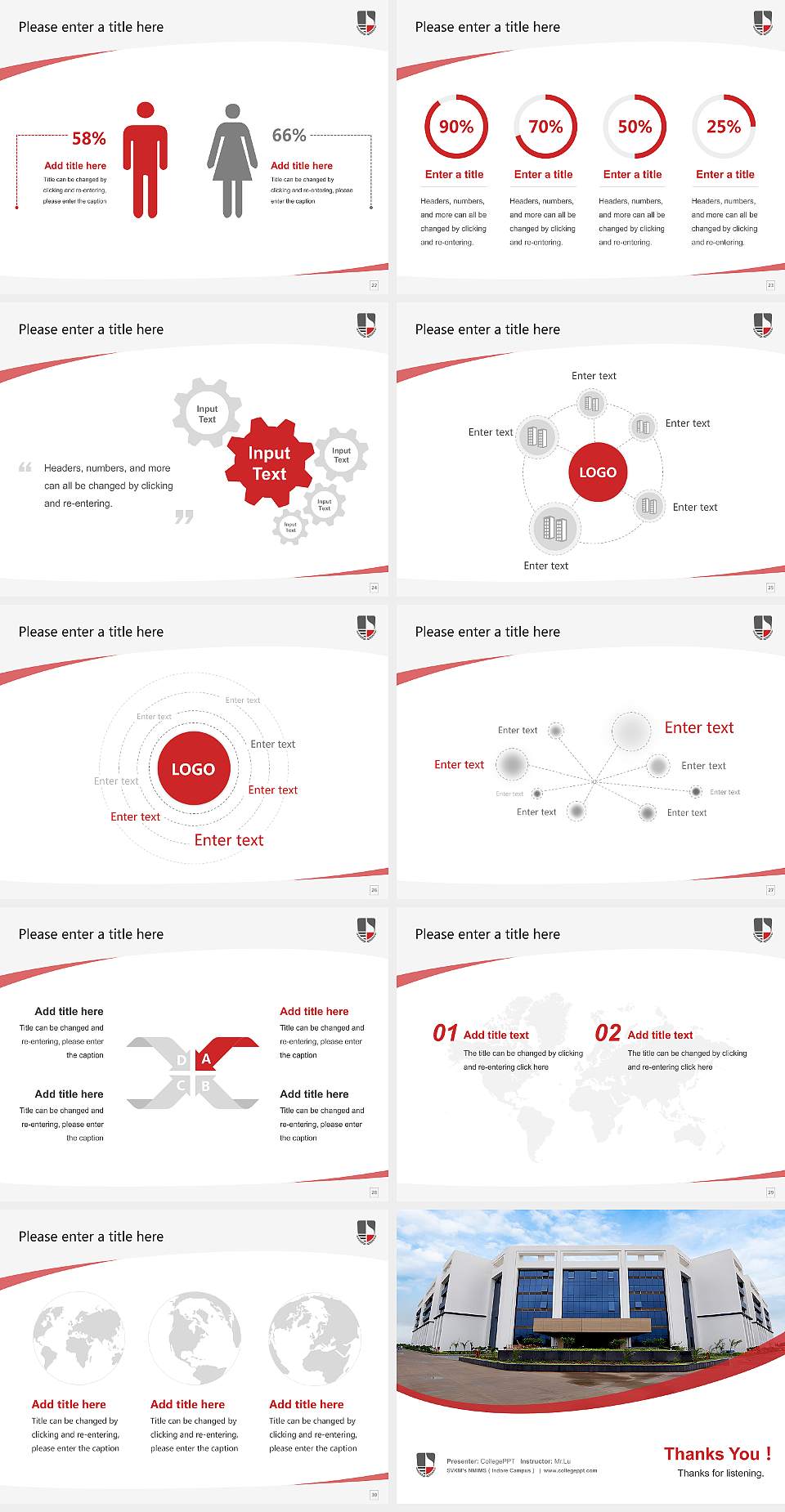 SVKM’s NMIMS（Indore Campus） Course/Courseware Creation PPT Template4:3 ratio PPT effect preview image4