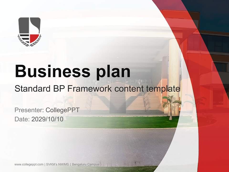 SVKM’s NMIMS（Bengaluru Campus） Competition/Entrepreneurship Contest PPT Template4:3 ratio PPT effect preview image9