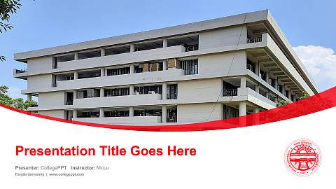 Panjab University Course/Courseware Creation PPT Template