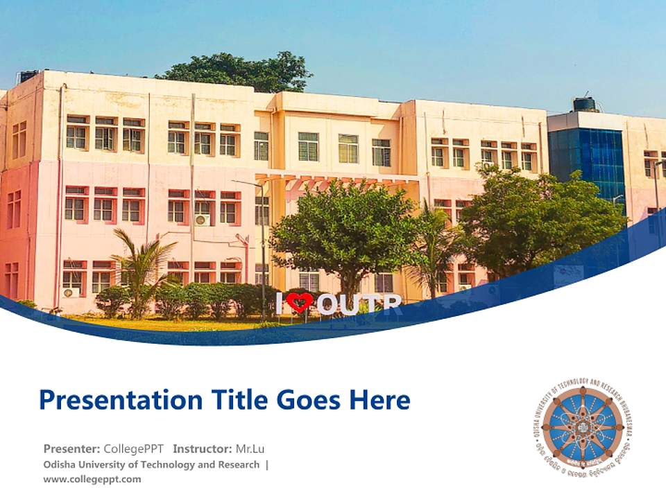 Odisha University of Technology and Research Course/Courseware Creation PPT Template4:3 ratio PPT effect preview image5