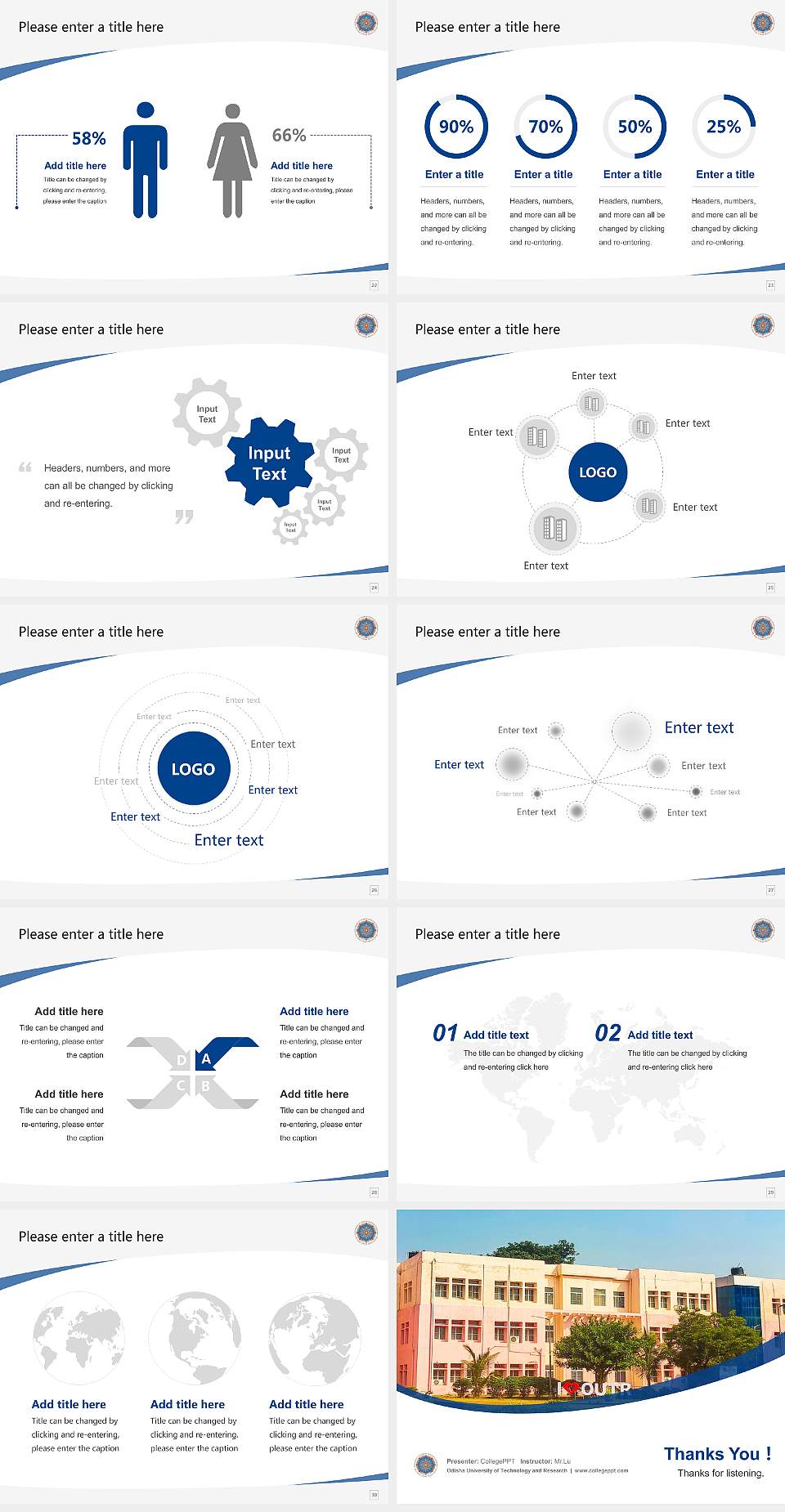 Odisha University of Technology and Research Course/Courseware Creation PPT Template4:3 ratio PPT effect preview image4