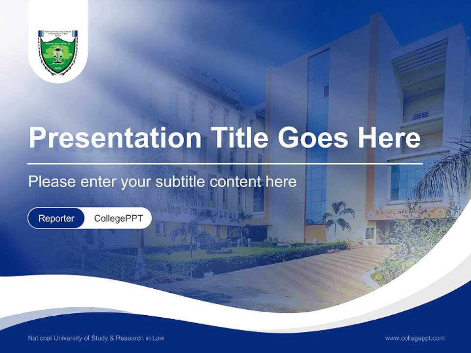 National University of Study & Research in Law Lecture Sharing and Networking Event PPT Template4:3 ratio PPT effect preview image4