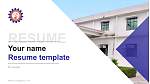 P.K. University Resume PPT Template