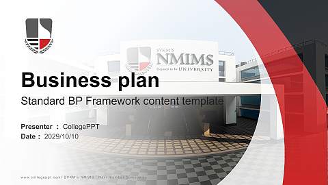SVKM’s NMIMS（Navi mumbai Campus） Competition/Entrepreneurship Contest PPT Template