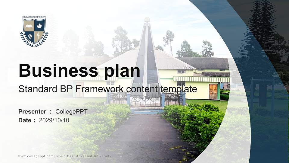 North East Adventist University Competition/Entrepreneurship Contest PPT Template16:9 ratio PPT effect preview image