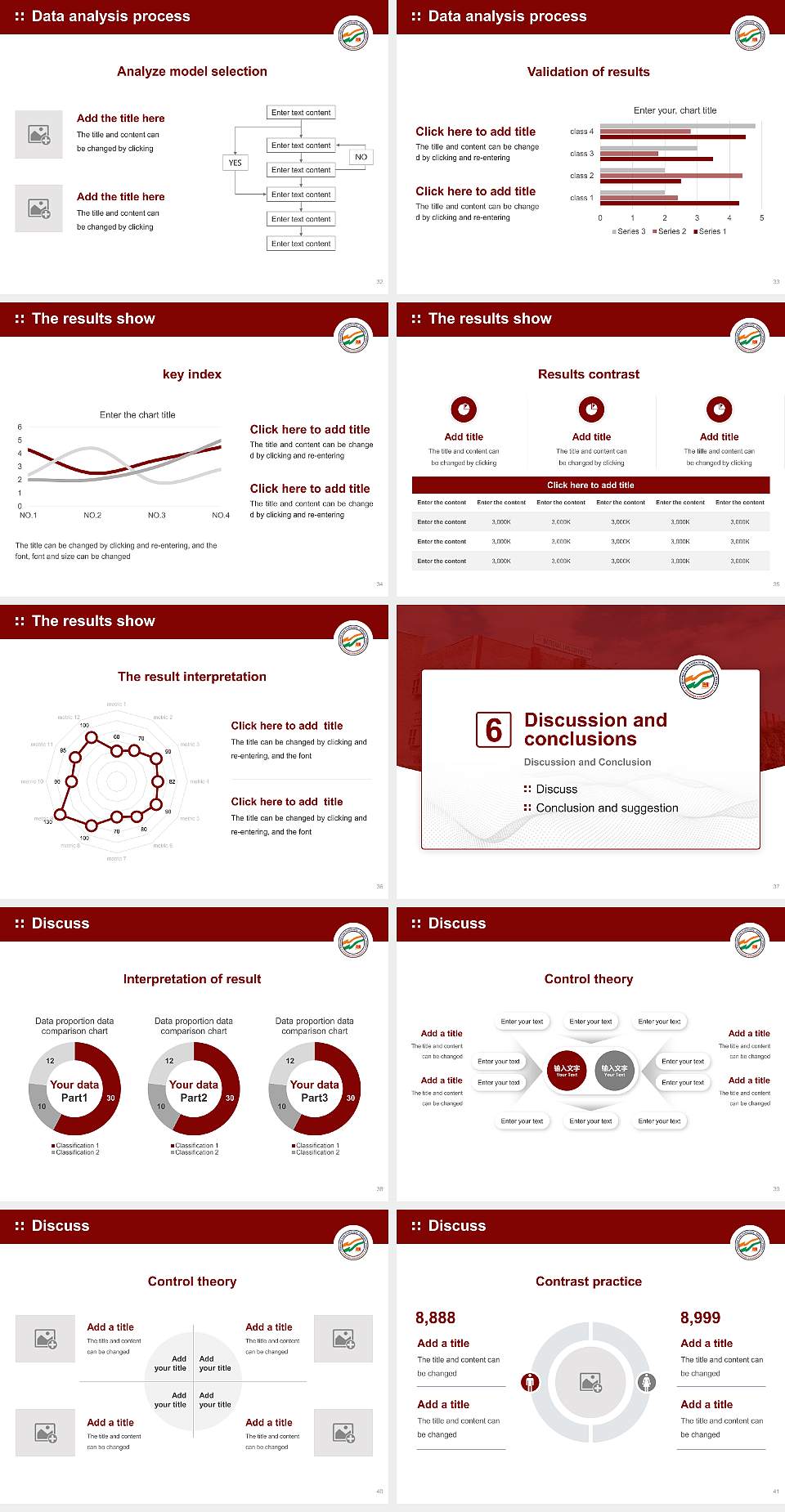 National Law University, Jodhpur Graduation Thesis Defense PPT Template4:3 ratio PPT effect preview image5