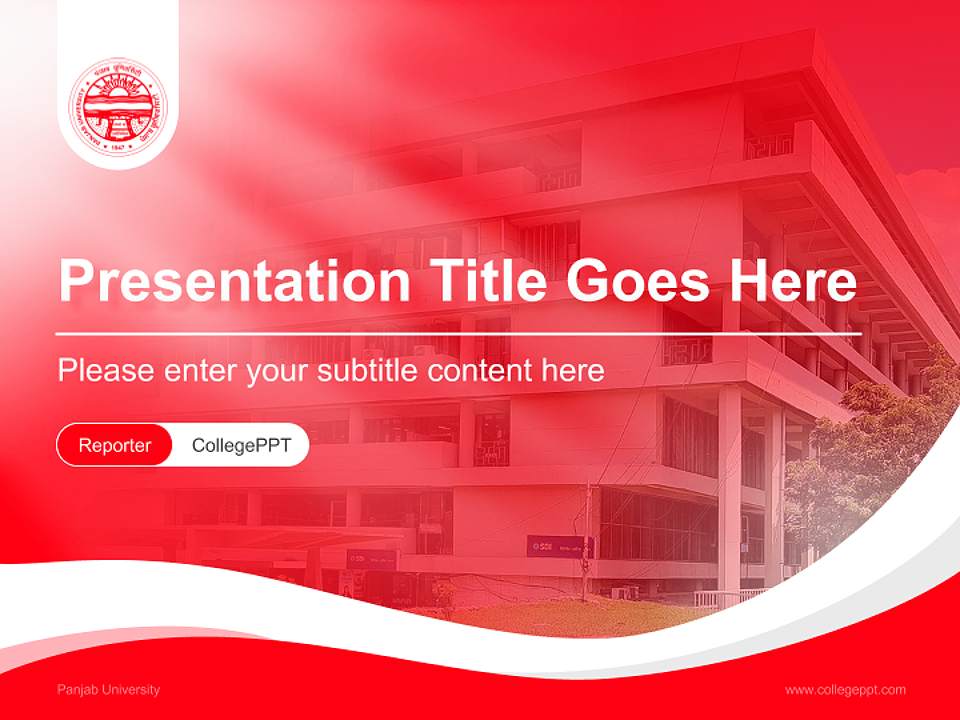 Panjab University Lecture Sharing and Networking Event PPT Template4:3 ratio PPT effect preview image4