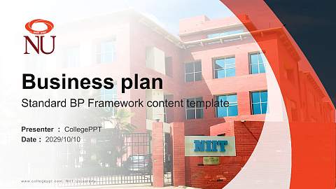 NIIT University Competition/Entrepreneurship Contest PPT Template