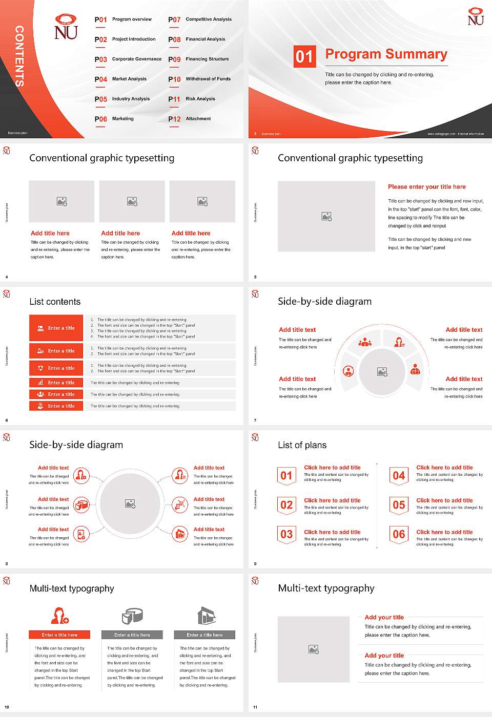 NIIT University Competition/Entrepreneurship Contest PPT Template16:9 ratio PPT effect preview image2