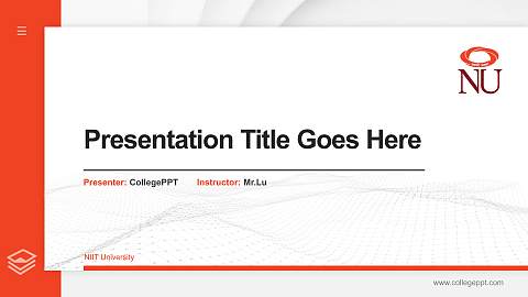 NIIT University Thesis Proposal/Graduation Defense PPT Template