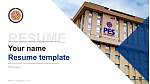 PES University Resume Templat PPT