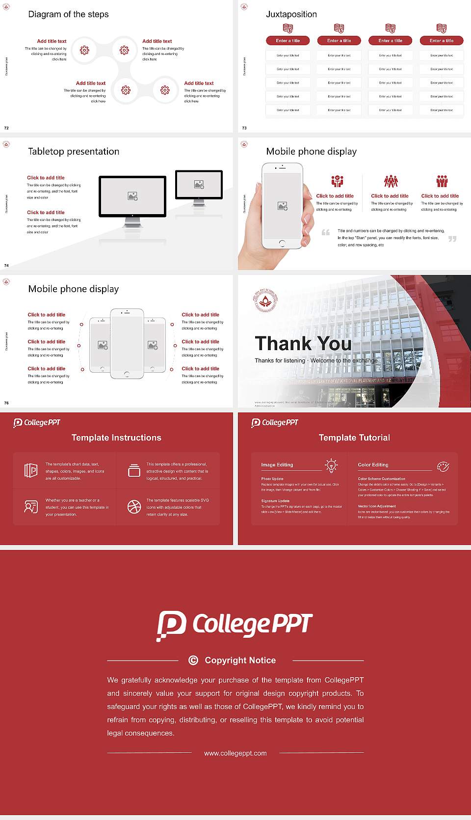 National Institute of Educational Planning and Administration Competition/Entrepreneurship Contest PPT Template16:9 ratio PPT effect preview image9