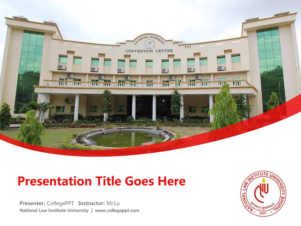 National Law Institute University Course/Courseware Creation PPT Template4:3 ratio PPT effect preview image5