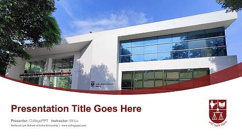 National Law School of India University Course/Courseware Creation PPT Template