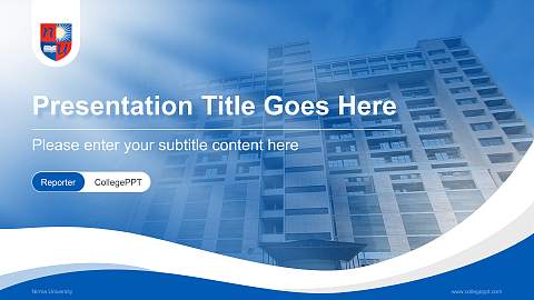 Nirma University Lecture Sharing and Networking Event PPT Template