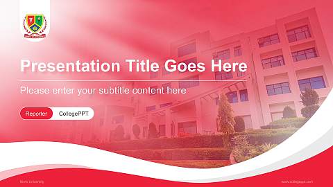 Nims University Lecture Sharing and Networking Event PPT Template