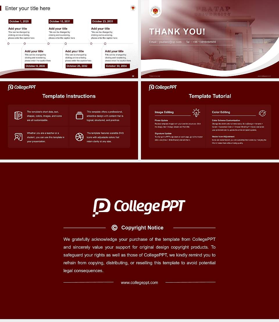 Pratap University Lecture Sharing and Networking Event PPT Template16:9 ratio PPT effect preview image4