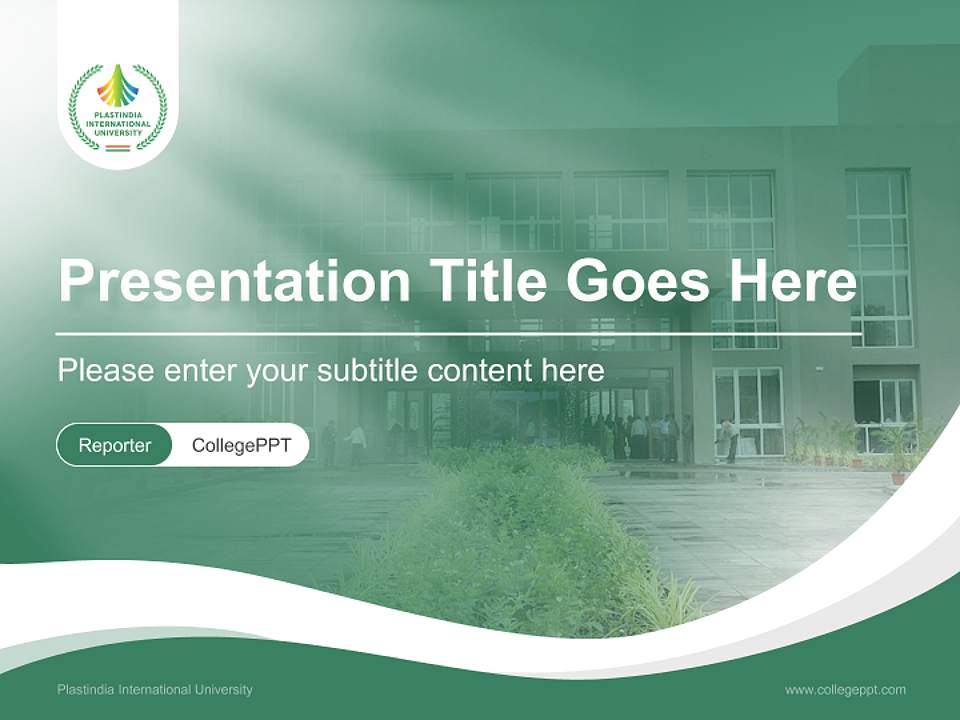 Plastindia International University Lecture Sharing and Networking Event PPT Template4:3 ratio PPT effect preview image4