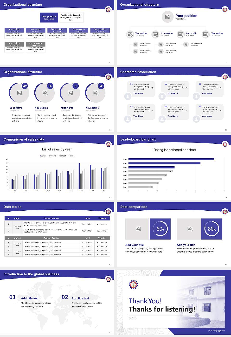 P.K. University Academic Presentation/Research Findings Report PPT Template16:9 ratio PPT effect preview image4