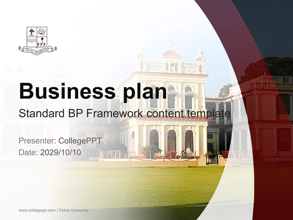 Patna University Competition/Entrepreneurship Contest PPT Template4:3 ratio PPT effect preview image9