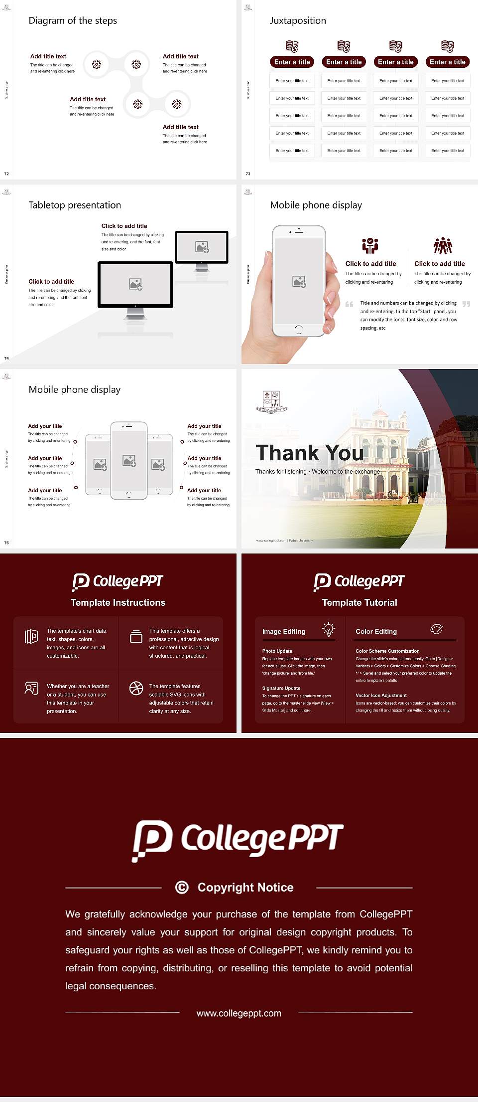 Patna University Competition/Entrepreneurship Contest PPT Template4:3 ratio PPT effect preview image9