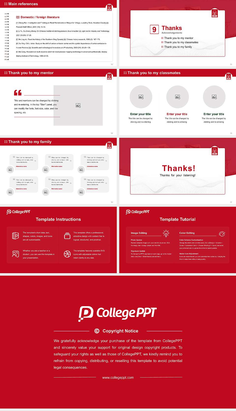 Navrachana University Graduation Thesis Defense PPT Template16:9 ratio PPT effect preview image7