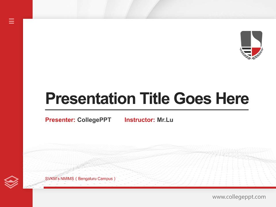 SVKM’s NMIMS（Bengaluru Campus） Thesis Proposal/Graduation Defense PPT Template4:3 ratio PPT effect preview image5