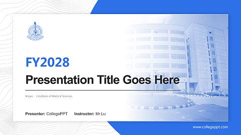 Nizam ‘s Institute of Medical Sciences Academic Presentation/Research Findings Report PPT Template