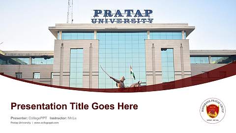 Pratap University Course/Courseware Creation PPT Template
