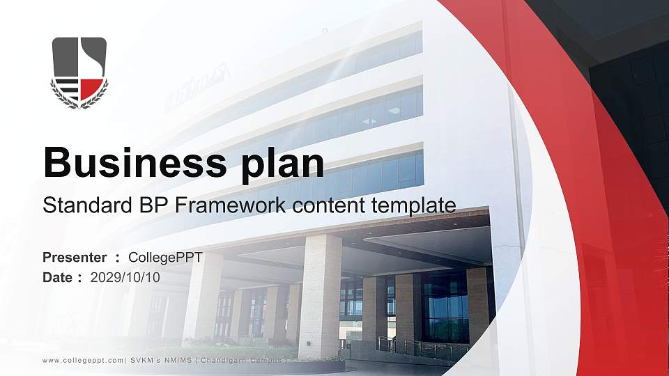 SVKM’s NMIMS（Chandigarh Campus） Competition/Entrepreneurship Contest PPT Template16:9 ratio PPT effect preview image